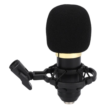 

Professional Condenser Sound Microphone with Shock Mount for Computer Sound Recording Kit KTV Karaoke BM800 Microphone