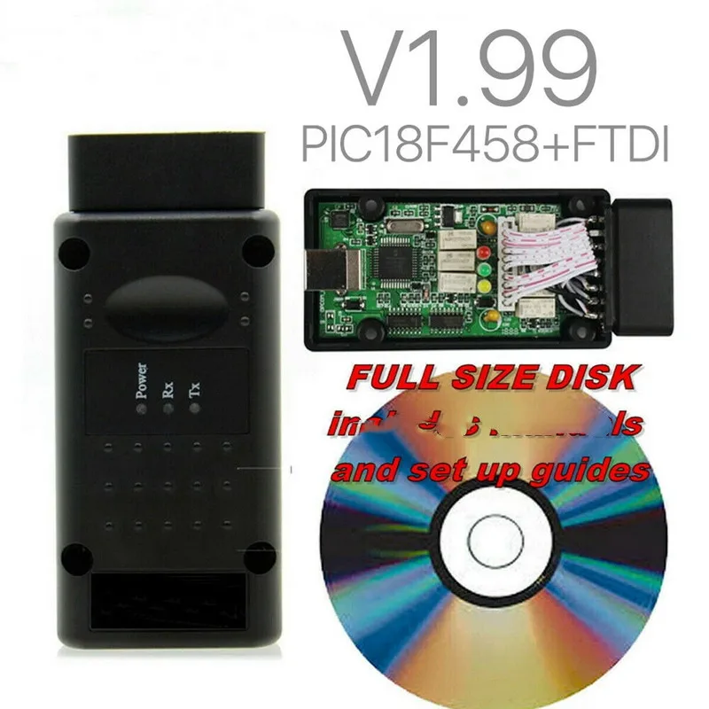 

op com V1.70 V1.95 V1.99 for Opel OPCOM with PIC18F458 FTDI op-com OP-COM OBD2 Auto Diagnostic tool OPCOM CAN BUS V1.7