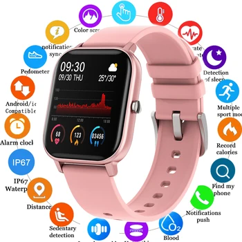 

Full Touch Smart Watch Wristband Pedometer Fitness Tracker Blood Pressure Smartwatch Men Women Smart Clock for Xiaomi Ios PK P8