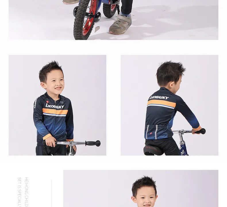 Child Team Bike Jersey Sets Kids Cycling Set Riding Clothing Mtb Wear Children Bicycle Clothes Boy Sport Suit Girls Long Kits