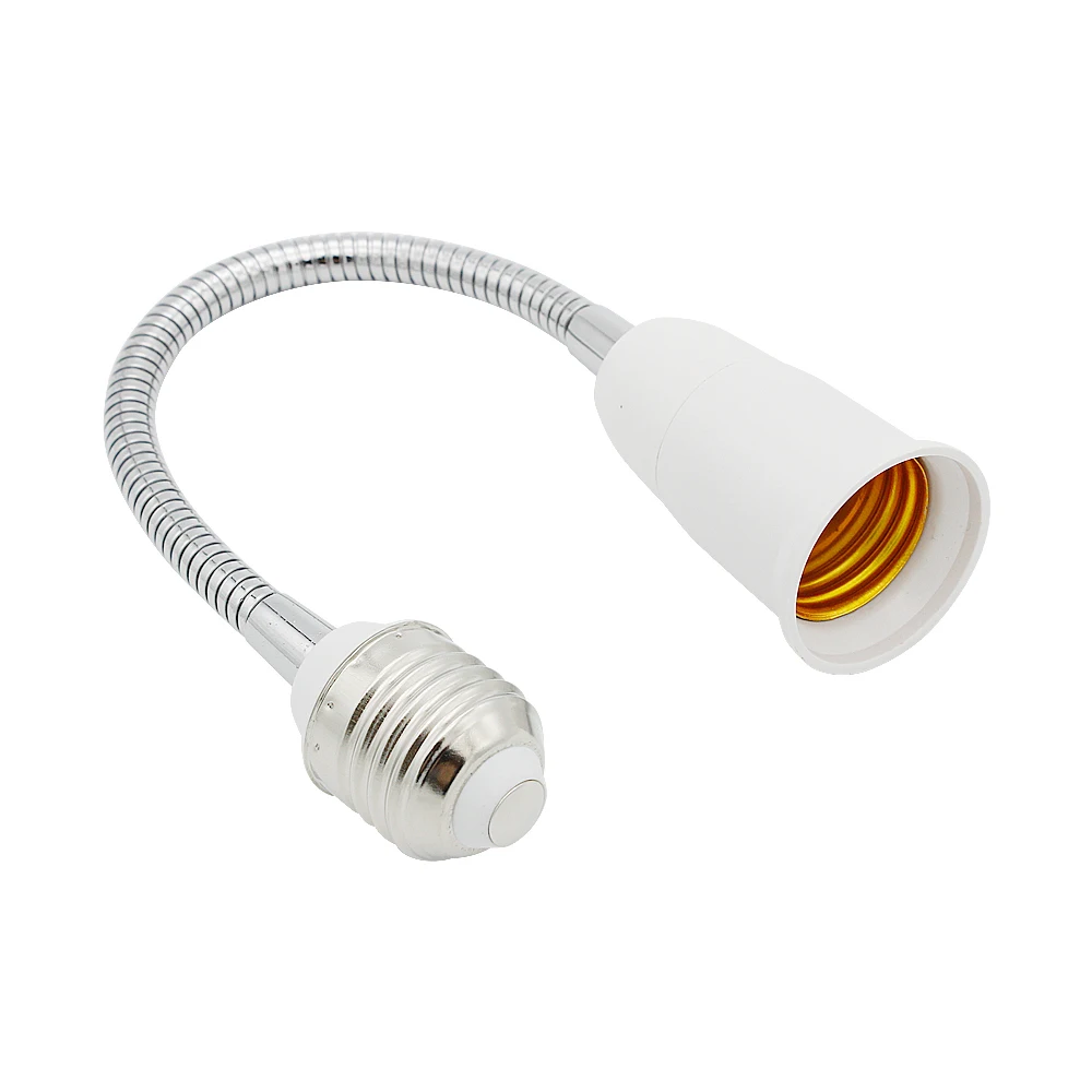 

28 cm Gooseneck E27 Base Converters Variable Direction Flexible lamp holder home lighting accessories Light Bulb socket