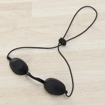 

1pc Safety Goggles Eyepatch Eyeshields Eyewear for Patients in Infrared LED Light Therapy UV IPL Black