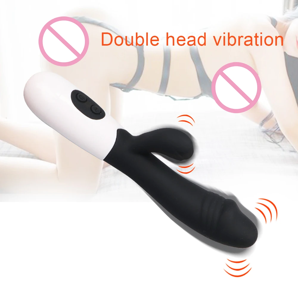 G Spot вибратор для женщин фаллоимитатор кролик двойная вибрация Силиконовый