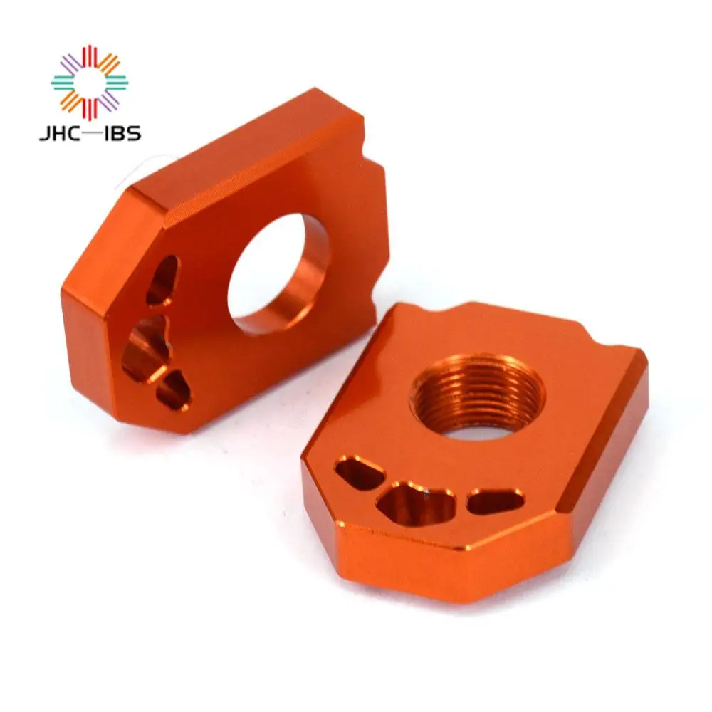 Motorcycle Accessory CNC Rear Chain Adjuster Axle Blocks KTM 85 125 150 200 250 300 350 450 525 530 EXC EXCF XCW SXF XC XCF motorcycle chain adjuster