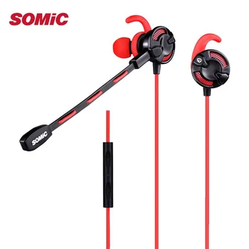 

Somic G618 3.5mm In-Ear Gaming Earphones with Dual Microphone for Computer Laptop Wired Headset for Pad Mobile phone