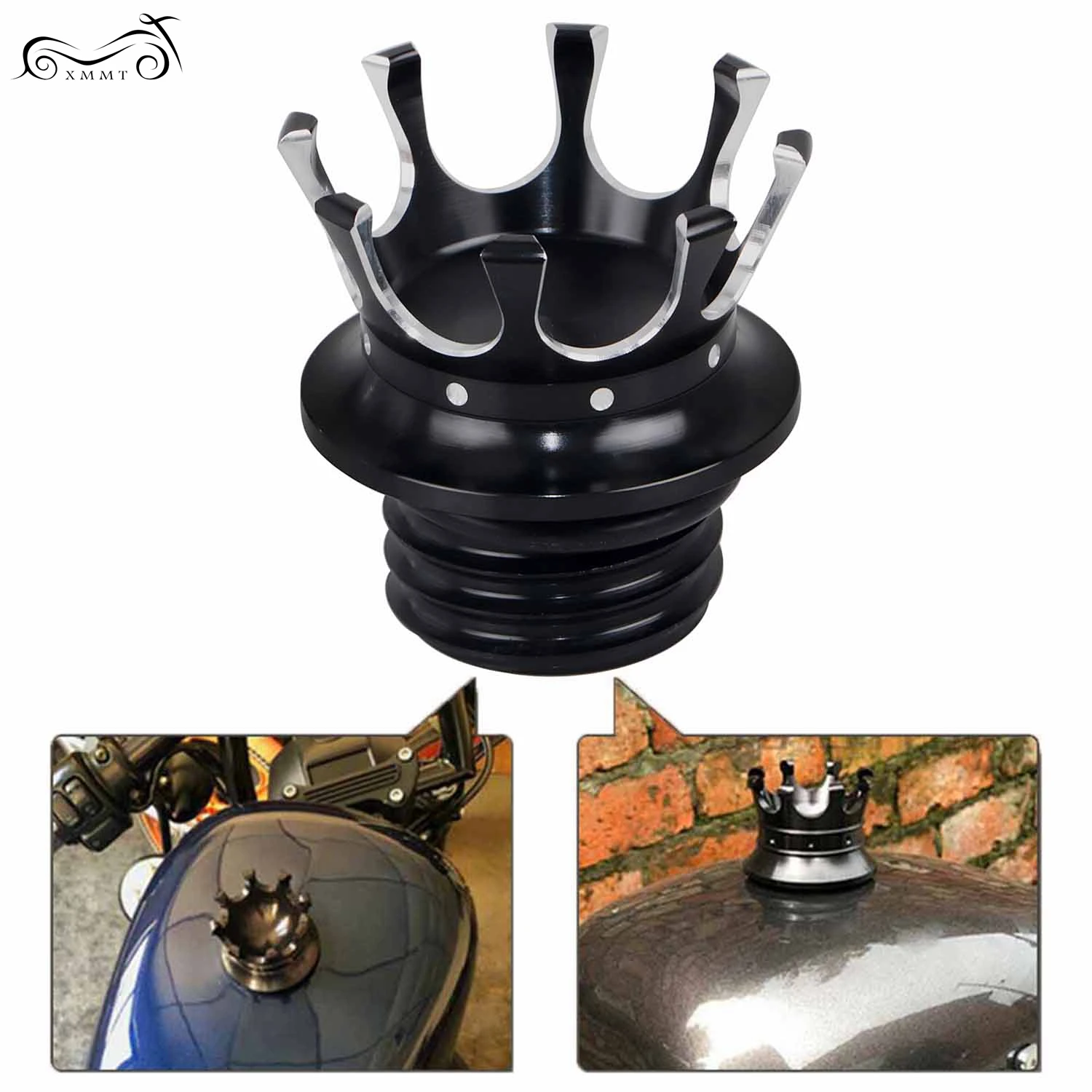 Motorcycle Fuel Tank Cap Crown Style 