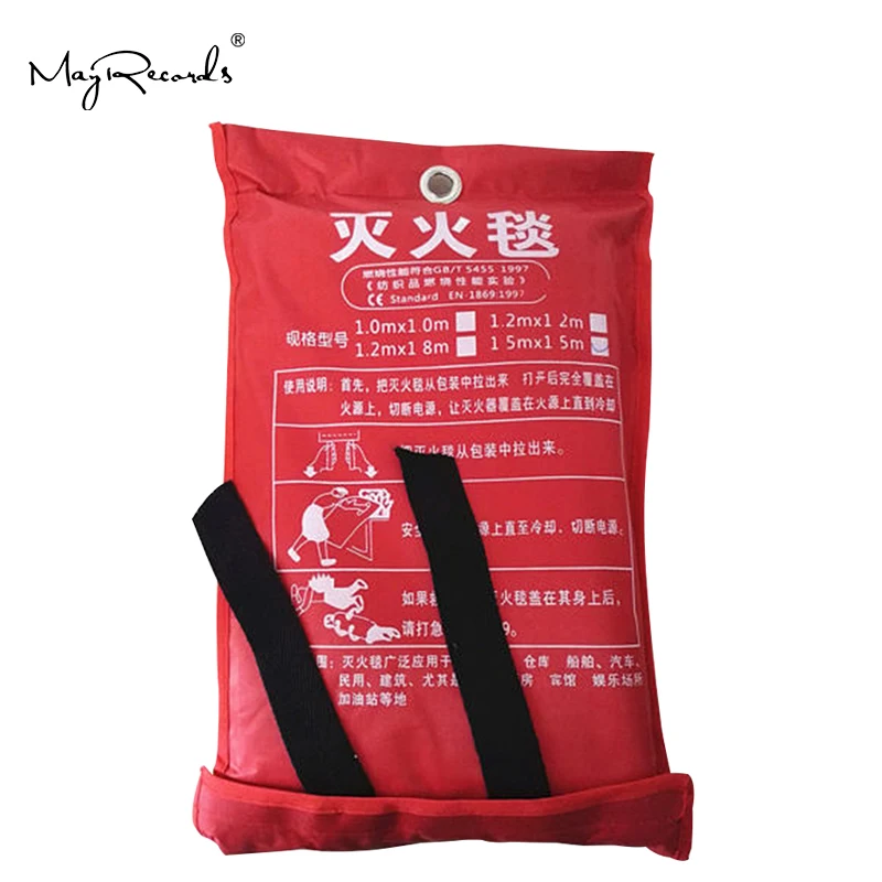 1M*1M Emergency Fire Blanket Retardant Fire Suppression Blanket Survival Shelter Safety Cover Extinguisher Fireproof Mat