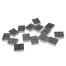 10p 0,5 дюймов 2 общий анод красный светодиодный дисплей цифровая трубка 25 мм* 19 мм* 8 мм 15 шт