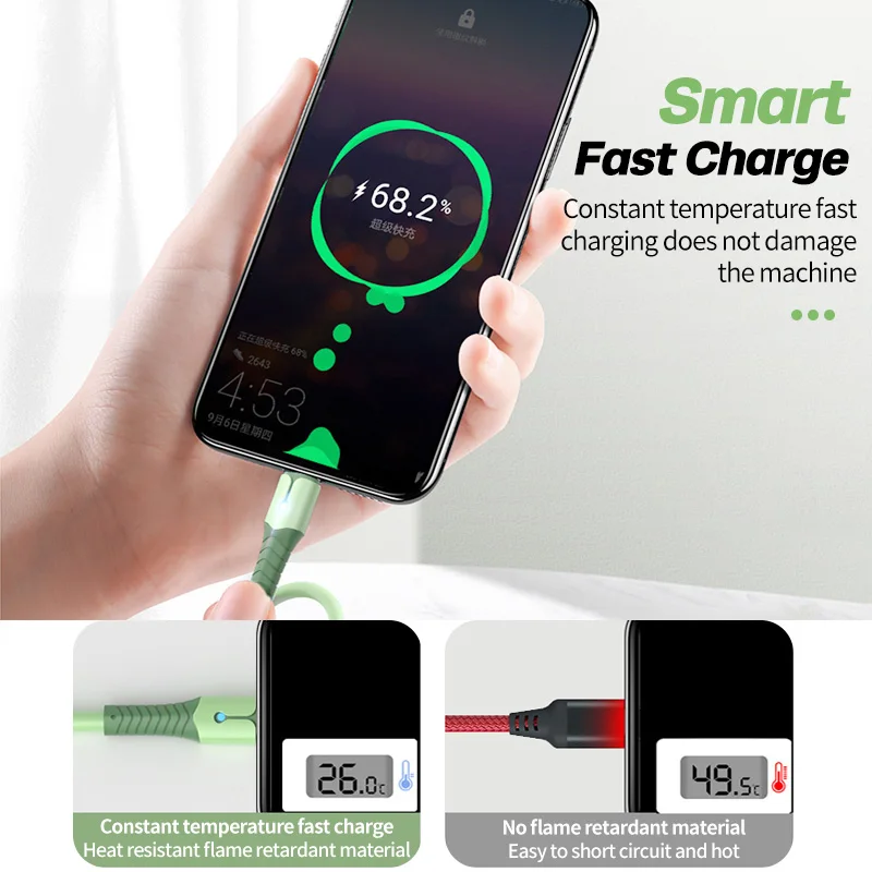 ANKNDO Usb C Cable 3A Fast Charging For Phone Type C Cable For Samsung Huawei Xiaomi Soft Tape Light Usbc Type-C Usb Data Cord ANKNDO Usb C Cable 3A Fast Charging For Phone Type C Cable For Samsung Huawei Xiaomi Soft Tape Light Usbc Type-C Usb Data Cord