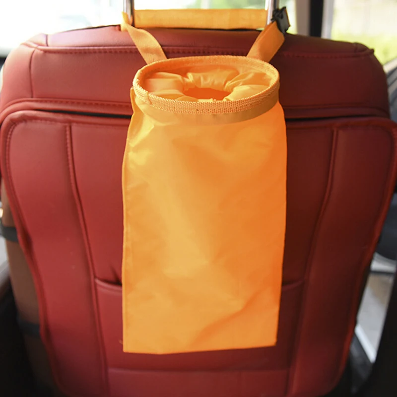 Hot sale 1Pcs Auto Dustbin Garbage Rubbish Storage Container Hang Litter Bag Waste Bin Car Seat Back Trash Holder