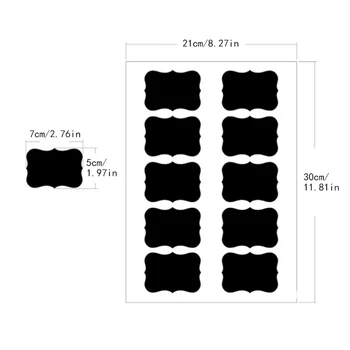 

20Pcs Chalk Pen Chalkboard Sticker Bottle Labels Kitchen Jar Wall Cup Can