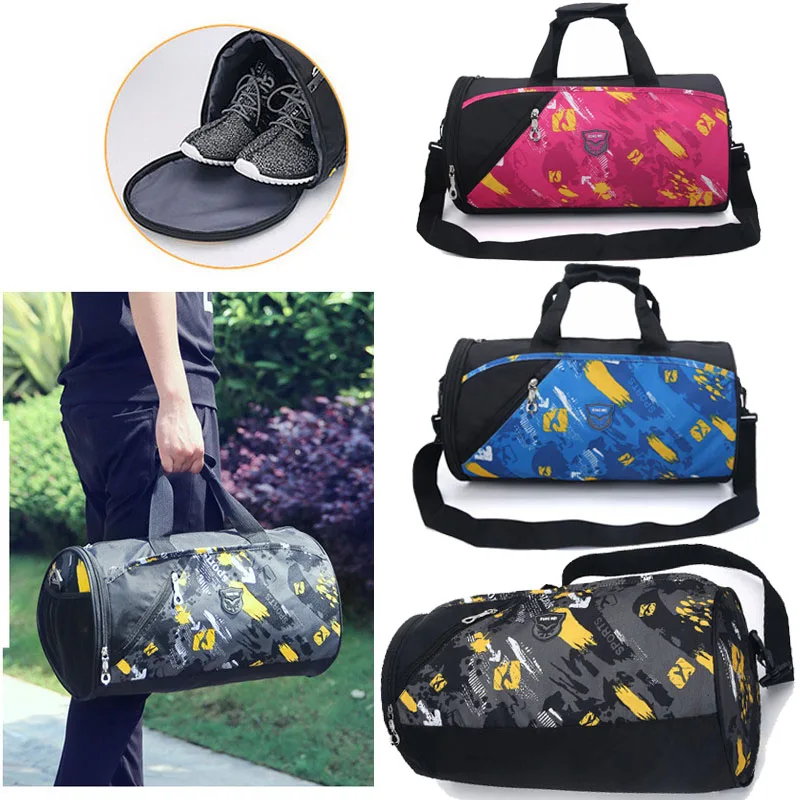 Professional Multifunctional Sports Gym Bags Men Women Waterproof Training Handbag Travel Sac De Printed Yoga Bag | Спорт и