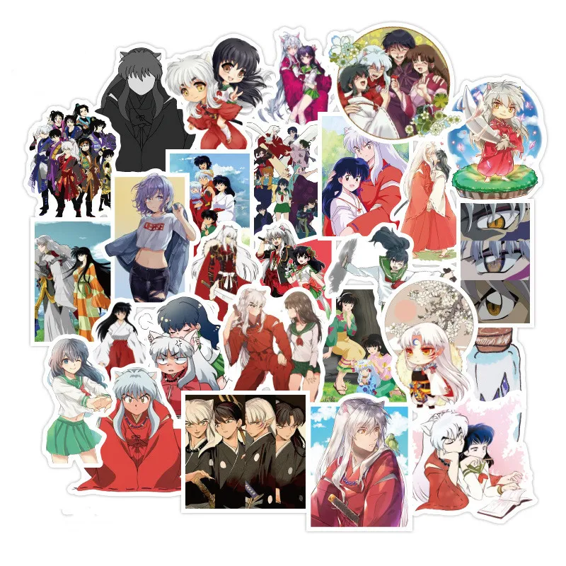 50 шт. аниме наклейки Inuyasha s Sesshoumaru kikyё для ноутбука чемодана скейтборда