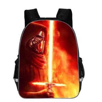 

11-16inch Star Wars Backpack movie the force awaken School Bag Darth Vader Yoda Jedi Kid's men primary bags custom made