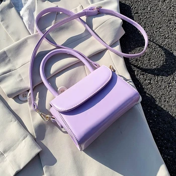 

Small PU Leather Crossbody Bags for Women 2020 Summer Solid Color Elegant Shoulder Handbags Female Travel Tote Bag