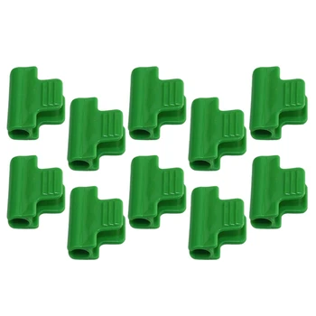 

40Pcs Pipe Clamps for Outer Diameter 11mm Plant Stakes Greenhouse Film Row Cover Netting Tunnel Hoop Clips