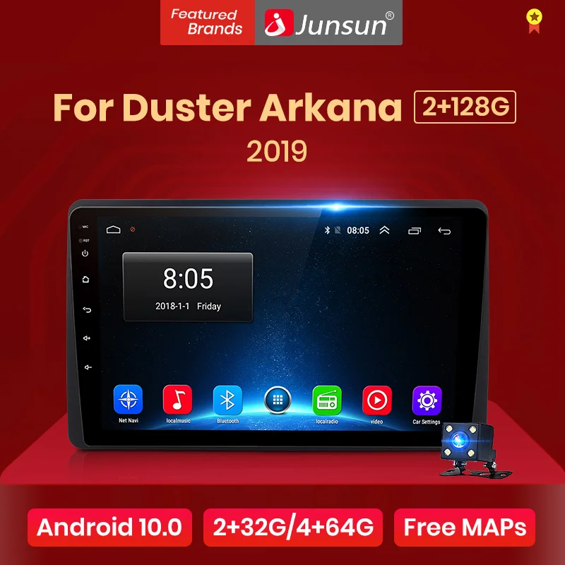 Junsun V1 2G + 32G Android 10 0 DSP автомобильный Радио мультимедийный видео плеер для Renault Duster