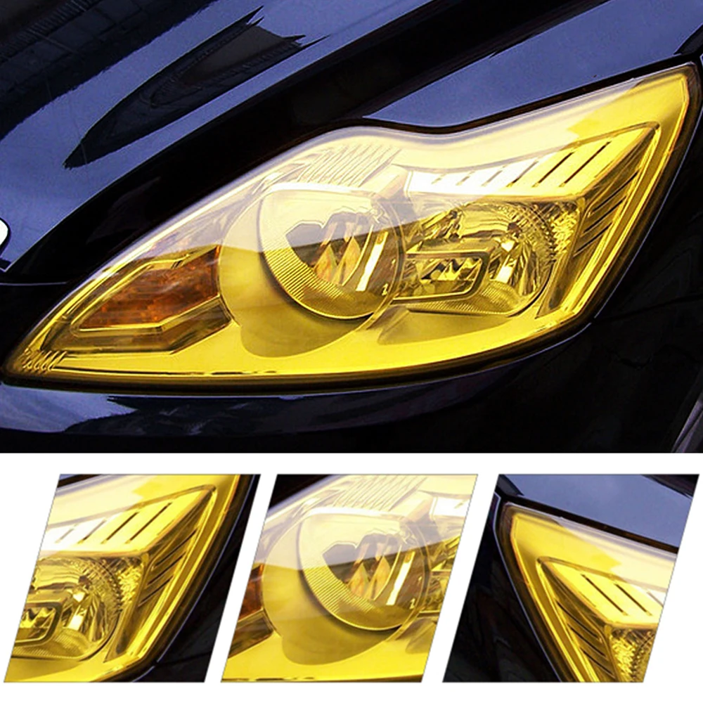 

Car Headlights Color Film New Car Color Film Car Shape Color Changing Lamp Tail Light Sticker Lamp Film