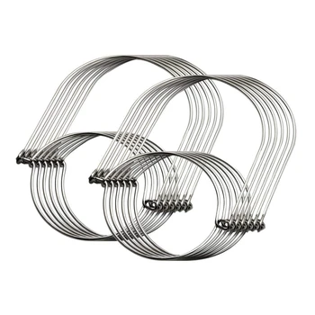 

48 Pieces Mason Jar Hook 304 Stainless Steel Wire Handle Hanging Mason Ball Jar Jar Can Solar Wedding Garden Porch Garden Decora