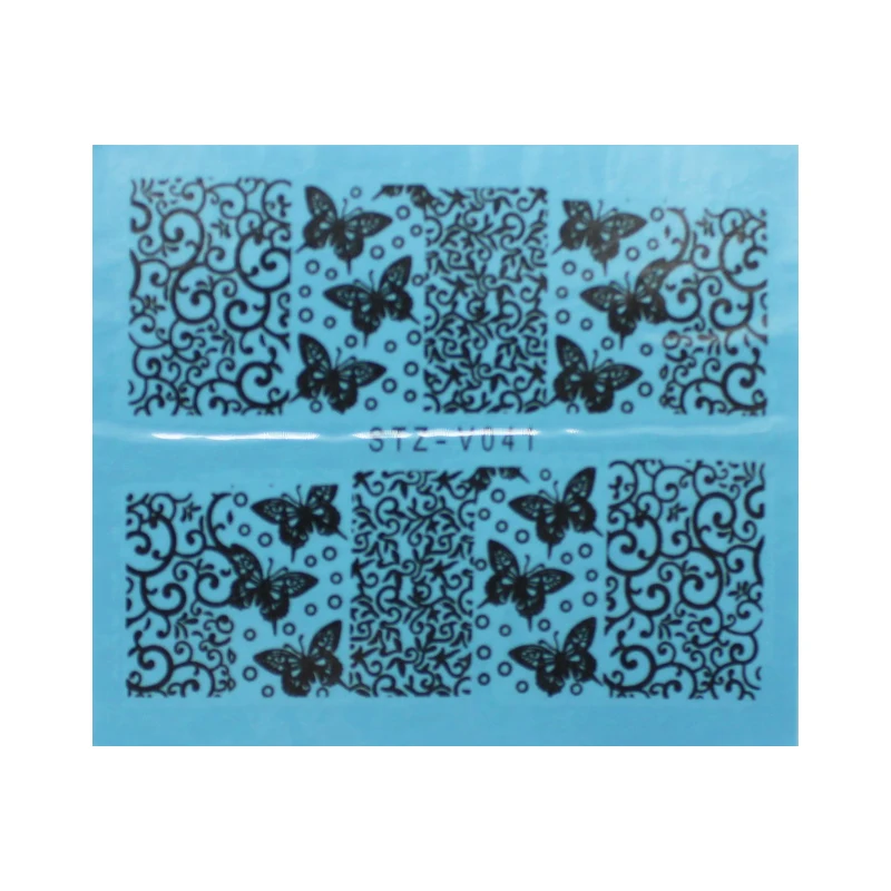GAM BELLE 1 Sheet NEW Beauty Black White Nail Art Sticker Sexy Lace Flower for Charm 5