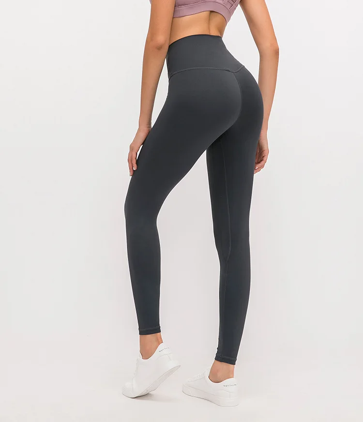 Мягкие с высокой талией для йоги брюки для женщин животик контроль Тонкий Хип пуш-ап леггинсы для фитнеса скрытый карман фитнес спортивные трико для бега
