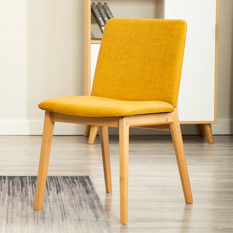 

Nordic Home Furniture Minimalist Bedroom Study Chair Solid Wood Back Office Restaurant Meeting Coffee Hotel Dining Modern Chairs