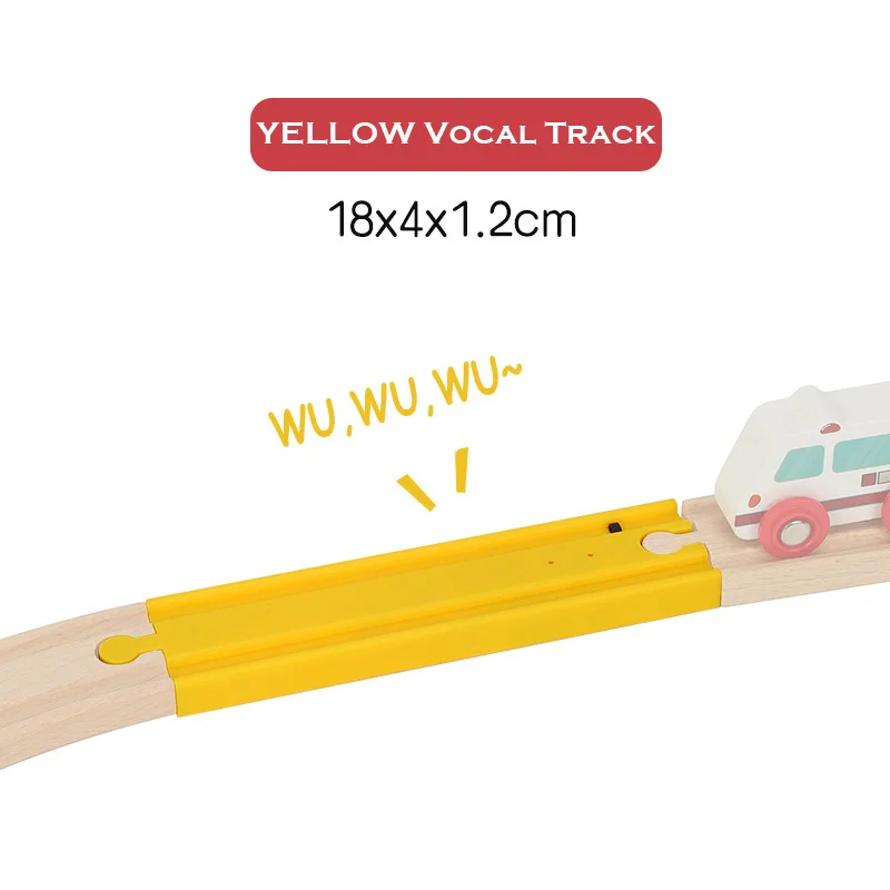 Vocal Track Trap Touch Simulation Train Sound Track Wooden Train Track All Brands Trains Railway Toys for Kids
