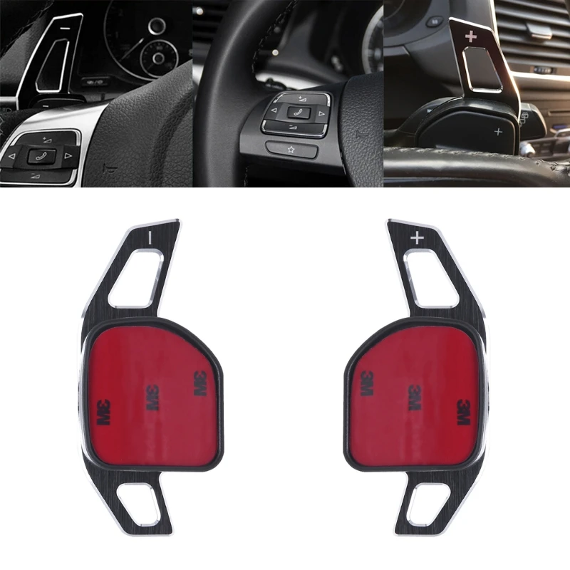 Car Steering Wheel DSG Paddle Extension Shifters Shift Sticker Decoration For AUDI A3 S3 A4 S4 B8 A5 S5 A6 S6 A8 R8 Q5 Q7 RS6 A1