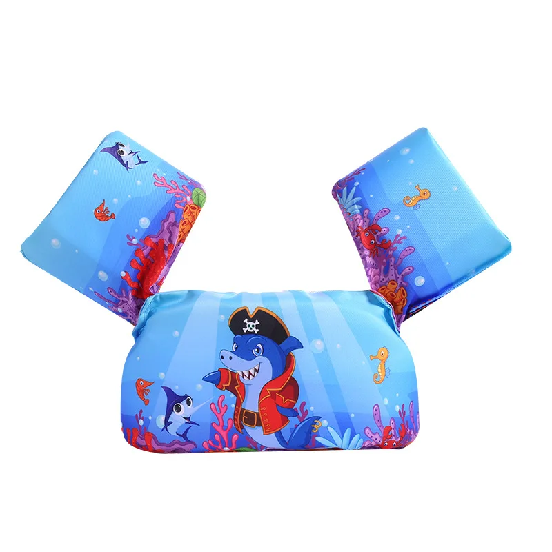 Rooxin бассейн Фламинго поплавок плавательный круг для детей рука жилет спасательный жилет из пенистого материала спасательный круг вечерние игрушки лучше, чем надувной круг - Цвет: Blue Pirate