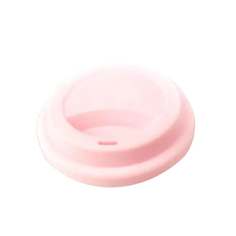9 см цветной пищевой силиконовый круглый чехол для чашки Пылезащитная герметичная чашка lidrone Laye Многофункциональная крышка для чашки - Цвет: pink