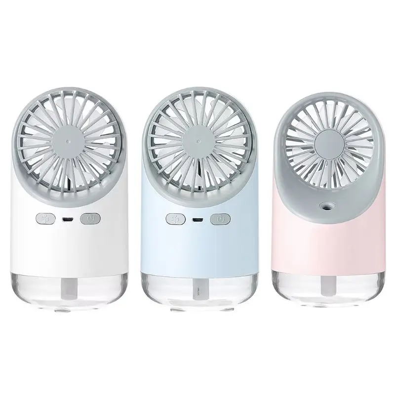 

USB Rechargeable Desktop Air Conditioning Fan Multi-function Personal Air Cooler Compact Purifier Outdoor LED Night Light Silent