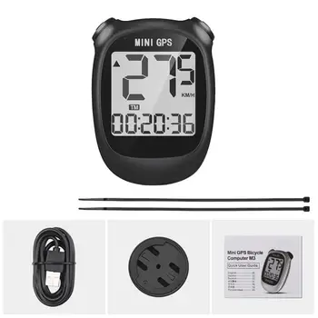 

M3 Mini GPS Bike Computer Wireless Cycling Bicycle Computer Rainproof Waterproof Bicycle Speedometer Odometer LCD Display