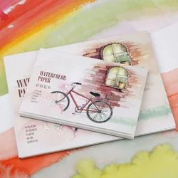 2PCS Watercolor Sketchbook Paper 12 Sheet A5/A6 Notebook For Drawing Painting Color Pencil Book School Art Supplies