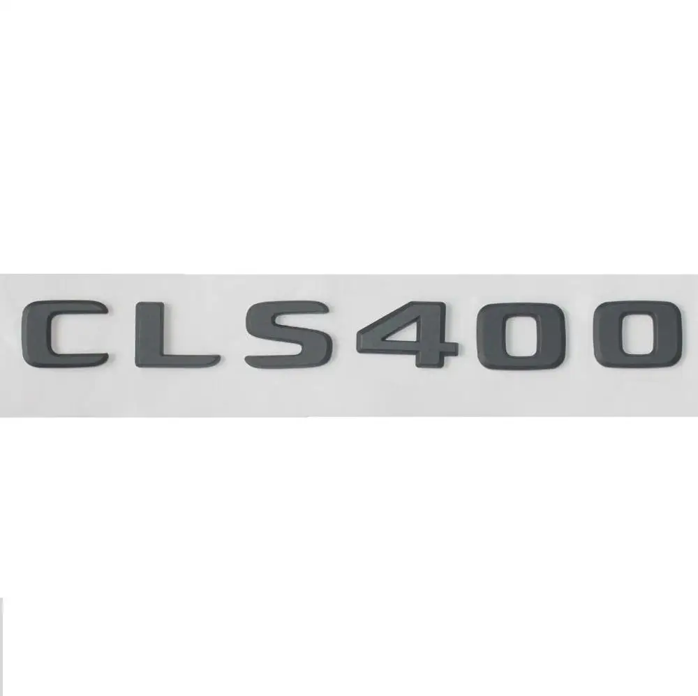 Матовые черные плоские буквы для багажника CLS 400 значки с эмблемами Mercedes