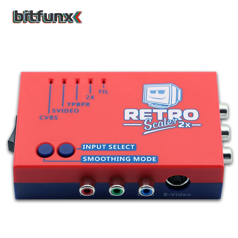 Оригинальный конвертер Bitfunx RetroScaler2x A/V в HDMI и линейный дублер для ретро игровых