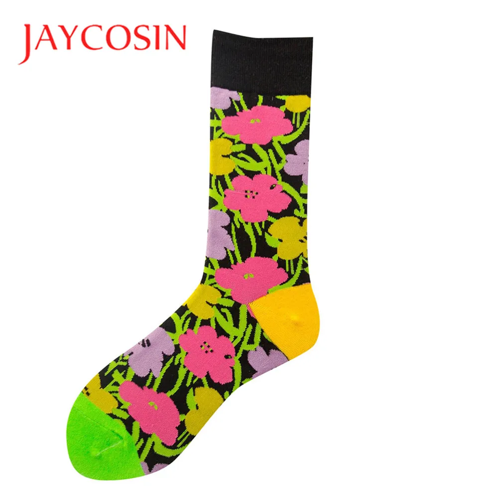 Jaycosin носки женские трендовые хлопчатобумажные носки с надписями женские модные яркие цветные мягкие носки корейские осенние зимние теплые носки женские