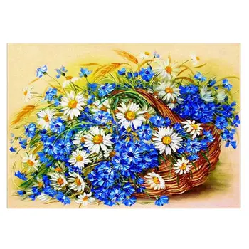 

Flower Basket DIY 5D Full Drill Diamond Painting Embroidery Cross Stitch Kit Rhinestone Crystal Home Decoration Crafts
