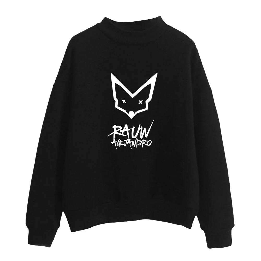

Rauw Alejandro Turtleneck Sweatshirts Women Long Sleeve Fashion Sweatshirt Casual Pullover Clothes