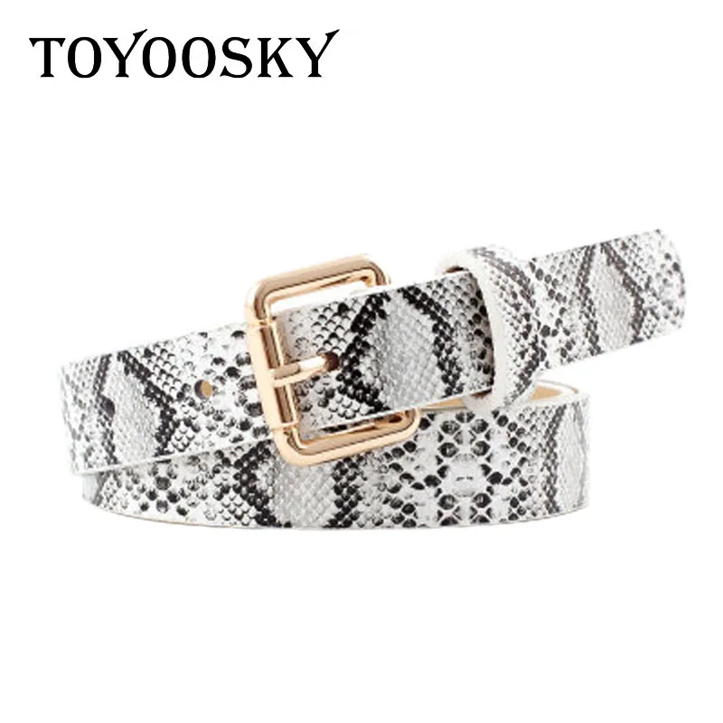 TOYOOSKY 2019 классический крокодиловый узор женский ремень для джинсов женщин