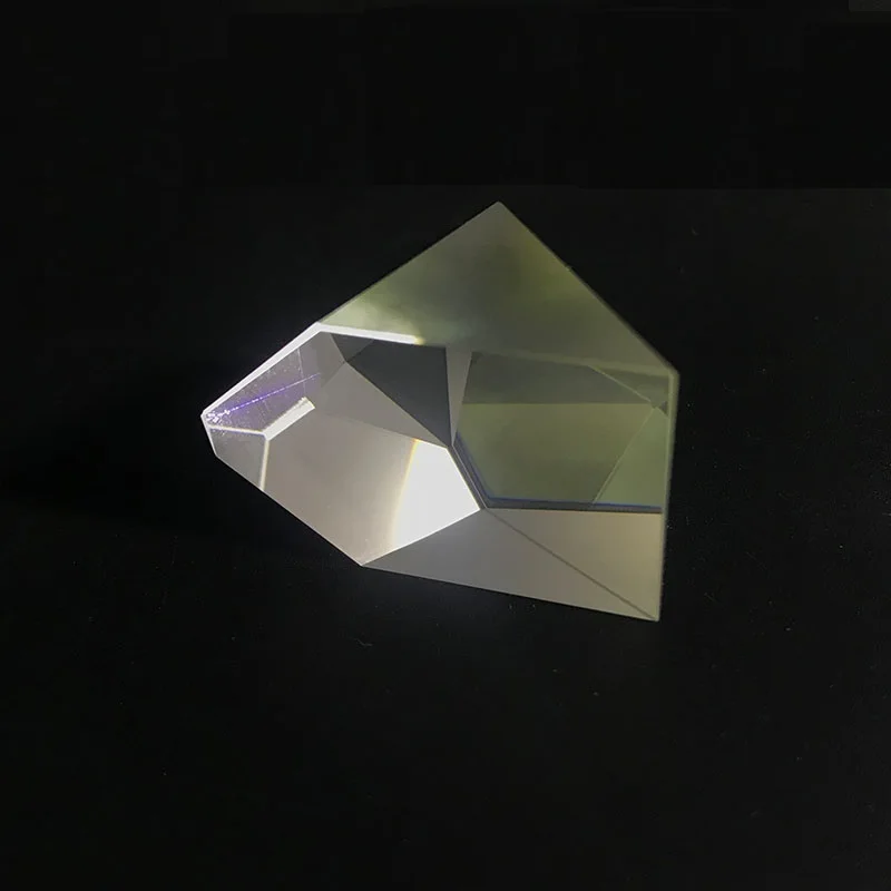Roof Prism for Photography Irregular Polygon Triangular Prism Optical Experiment Equipment Material K9 Glass Size 30x19x17mm