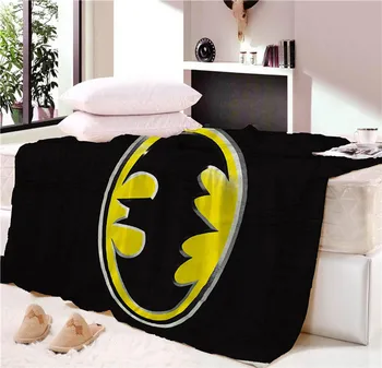 

Marvel Batman Flashman Superhero Blanket Mat Bedspread Soft Fleece Throw Blanket Sofa Soft Winter