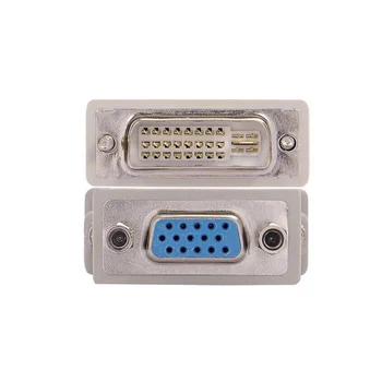 

1pc DVI D Male To VGA Female Socket Adapter Converter VGA To DVI/24+1 Pin Male To VGA Female Adapter Converter