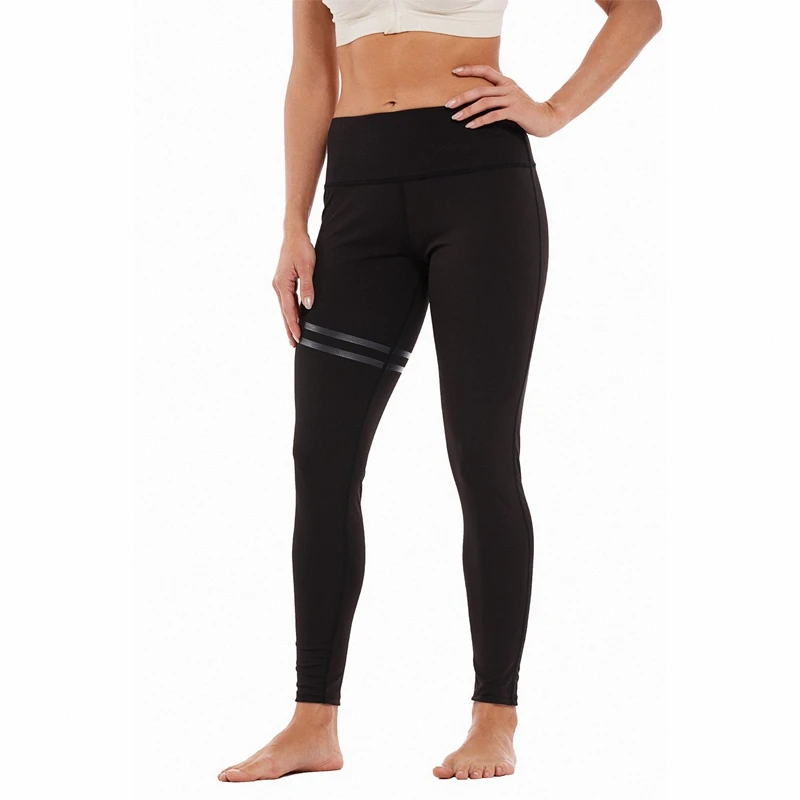 Women's Striped Elastic Offset Printed Yoga Pants Leggings | Спорт и развлечения