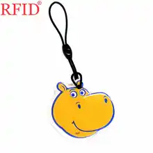UID S50 1K RFID тег брелоки Сменные Mif 13,56 МГц перезаписываемые IC карты мультфильм падение клей брелок 1 шт