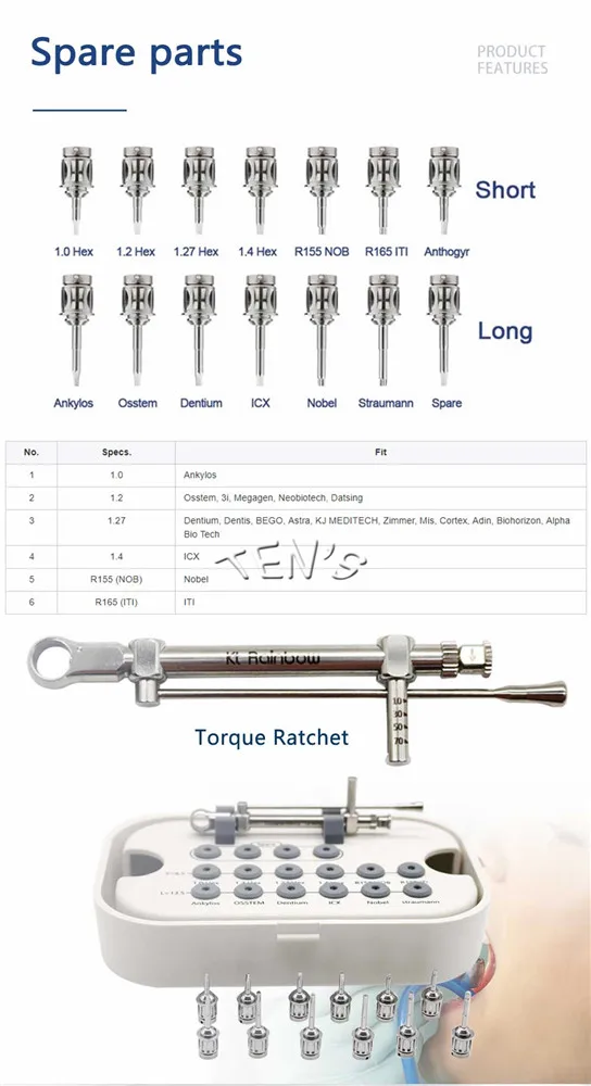 Хирургический набор для имплантации зубов, универсальный (ID#1451121718 ...