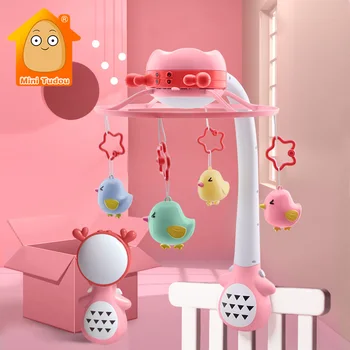 

Cartoon Baby Crib Mobile Rattles Music Educational Toys Cartoon Bed Bell Carousel For Cots Infant Toys 0-12 Months For Newborns