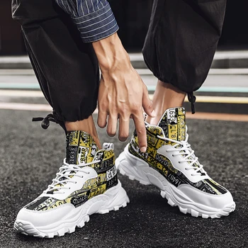 

Thick Bottom Sports Men's Casual Shoes Non-slip Tide Shoes Comfortable Shoes Male Outdoor Leisure Shoes Men's Fashion Sneakers