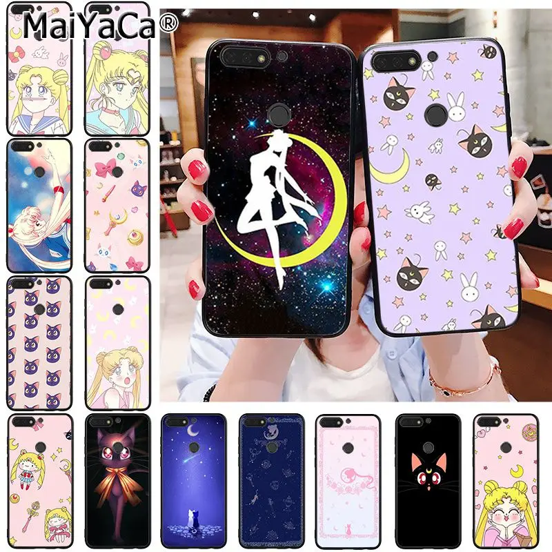 MaiYaCa аниме Kawaii Сейлор Мун чехол для телефона Huawei Honor 8X 9 10 20 Lite 8A 5A 7A 7C 10i 8C 9X