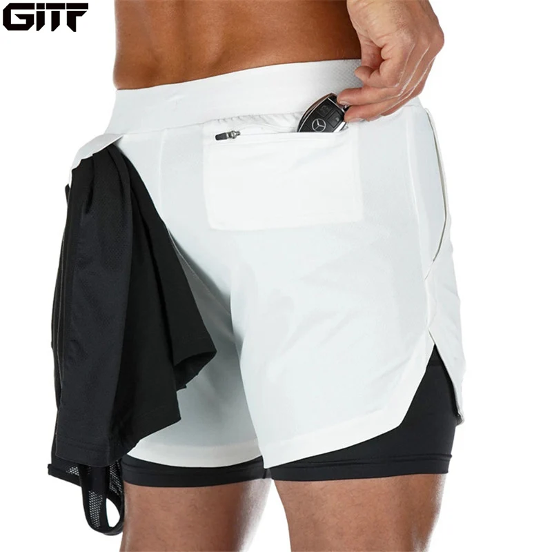 2020 Zomer Sportbroek Mannen 2 In 1 Sport Jogging Fitness Shorts Training  Snel Droog Heren Gym Mannen Shorts Sport gym Korte Broek|Running Shorts| -  AliExpress