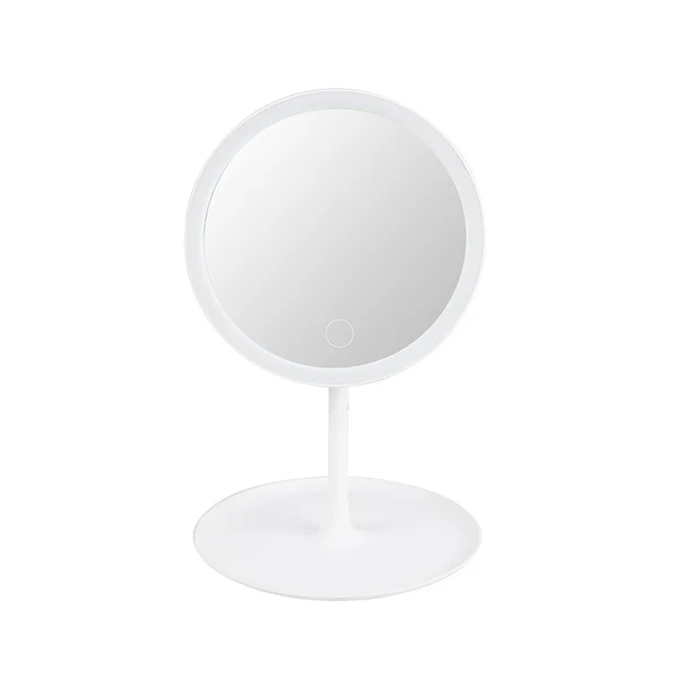 Led зеркало для макияжа с подсветкой со светодиодным светильник косметическое зеркало espelho de maquiagem косметическое зеркало Съемная база для хранения 3 режима дропшиппинг светодиодное зеркало led mirror Зеркальце - Цвет: white usb 3 colors